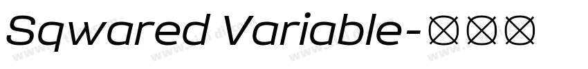 Sqwared Variable字体转换